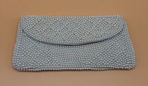 Hasi Hato Pearl Snap Close Clutch 9" x 4.5" - Made in Japan - Great Condition